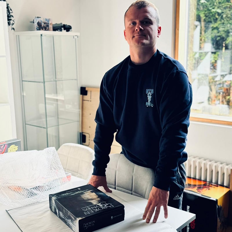 martin the owner of bts removals packing and moving items in bracknell
